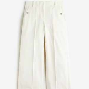 Wide leg ivory pant